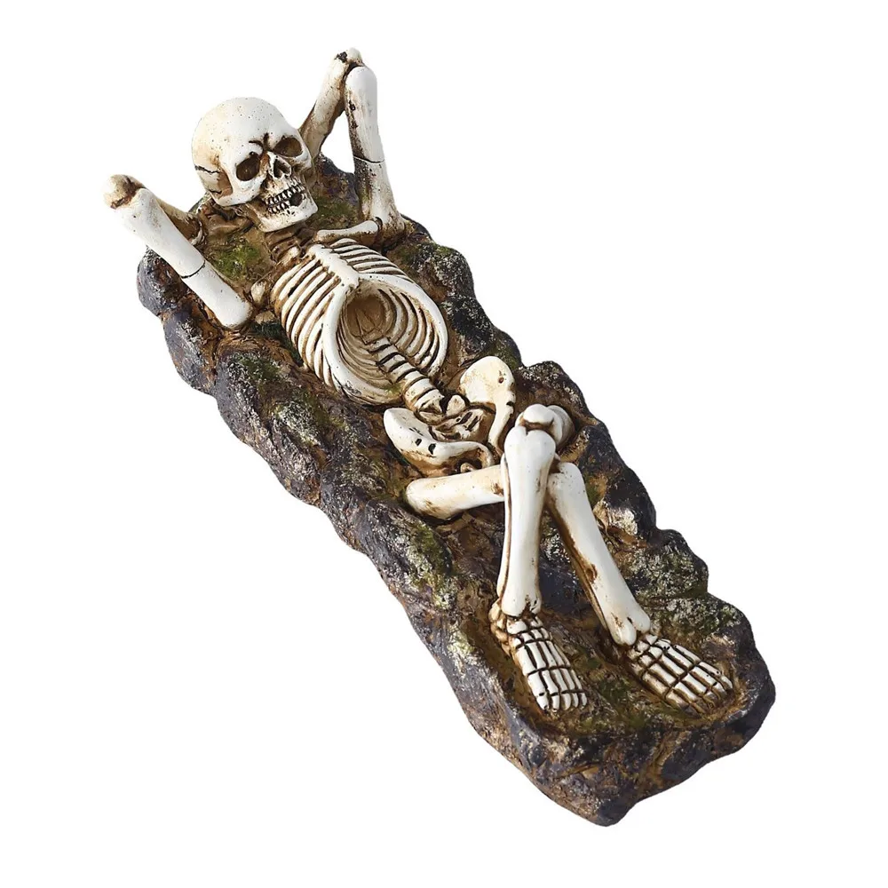New Resin Leisure Skeleton Incense Stick Burner Skull Incense Holders Creative Resin Craft Desktop Zen Home Decoration
New Resin Leisure Skeleton Incense Stick Burner Skull Incense Holders Creative Resin Craft Desktop Zen Home Decoration