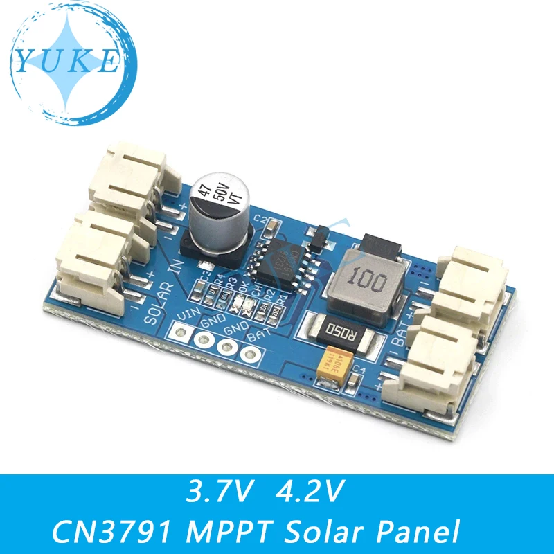 1 cell lithium battery charging 3.7V 4.2V CN3791 MPPT solar panel voltage regulator controller module
1 cell lithium battery charging 3.7V 4.2V CN3791 MPPT solar panel voltage regulator controller module