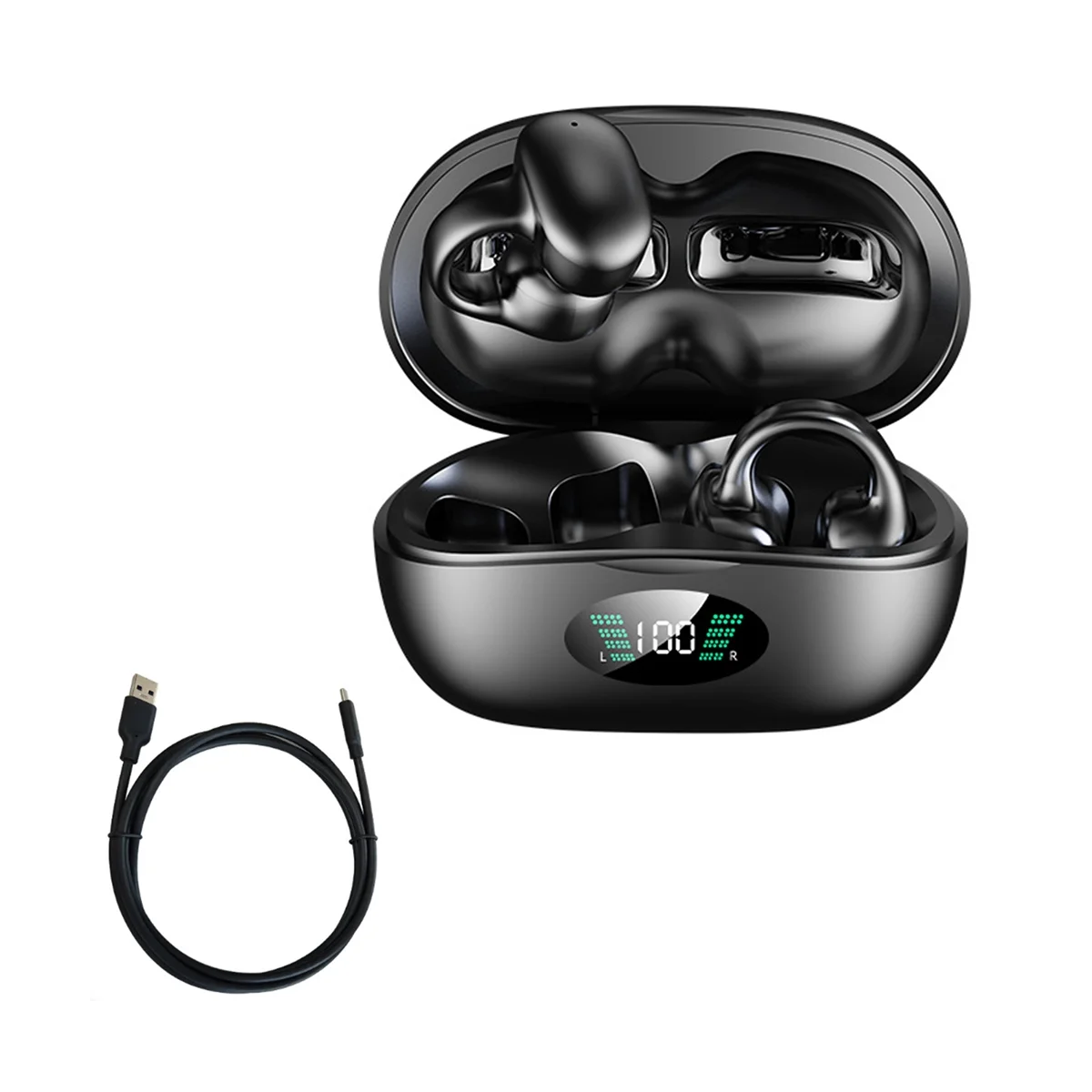 

TWS-наушники с костной проводимостью, беспроводные наушники с Bluetooth 5,3, наушники-вкладыши, спортивные Hi-Fi наушники с басами