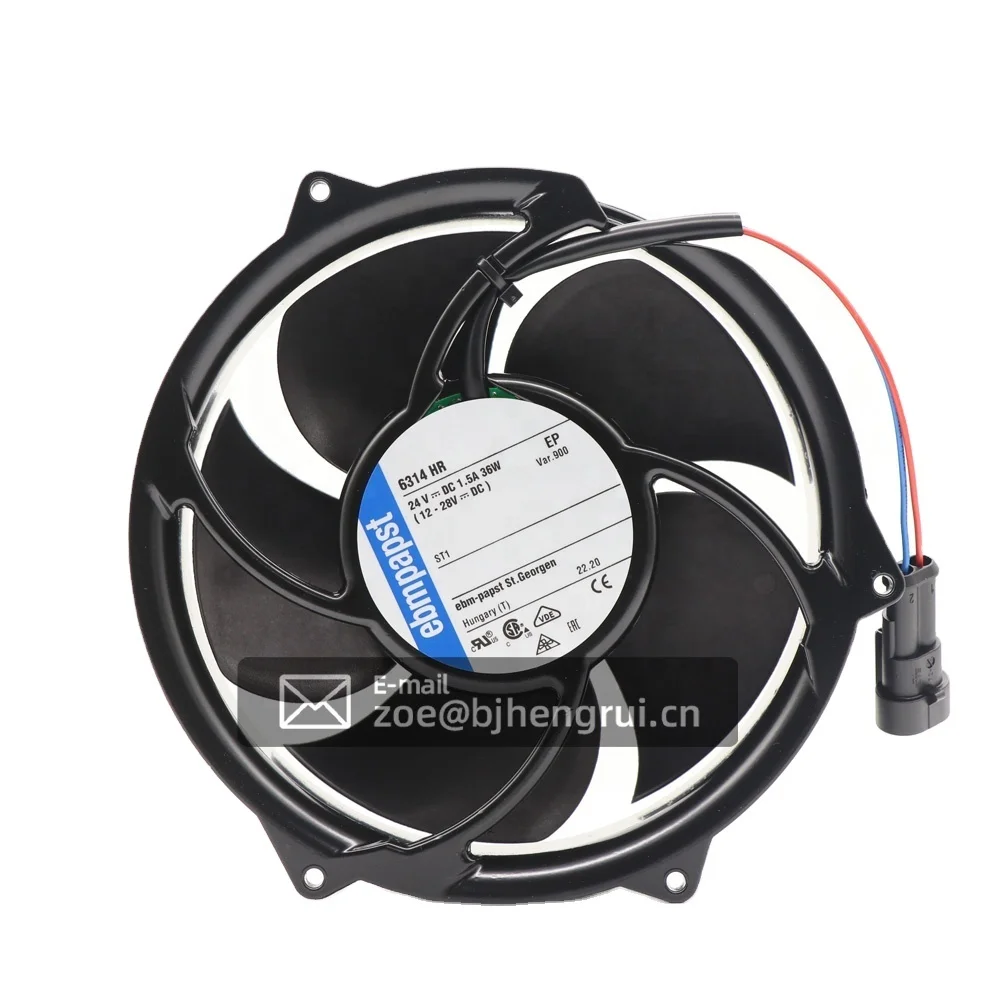 6314HR-900 6314HR 17CM With Plug 17251 24V DC 36W IP20 Ball Bearing Siemens Inverter Exhaust Axial Cooling Fan
6314HR-900 6314HR 17CM With Plug 17251 24V DC 36W IP20 Ball Bearing Siemens Inverter Exhaust Axial Cooling Fan