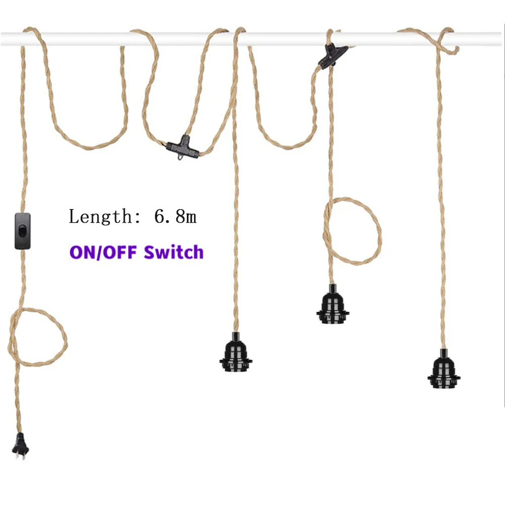 Винтажный подвесной светильник RAZEND 3 гнезда пеньковая веревка
Винтажный подвесной светильник RAZEND 3 гнезда пеньковая веревка