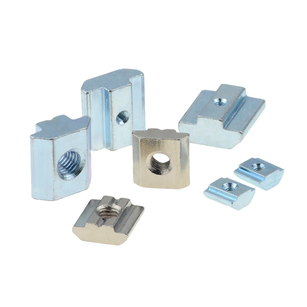 10pcs Aluminum Extrusion T Block Square Nuts M3 M4 M5 M6 M8 M10 Sliding Hammer Nut for Fastener Profile 2020 3030 4040 4545
10pcs Aluminum Extrusion T Block Square Nuts M3 M4 M5 M6 M8 M10 Sliding Hammer Nut for Fastener Profile 2020 3030 4040 4545