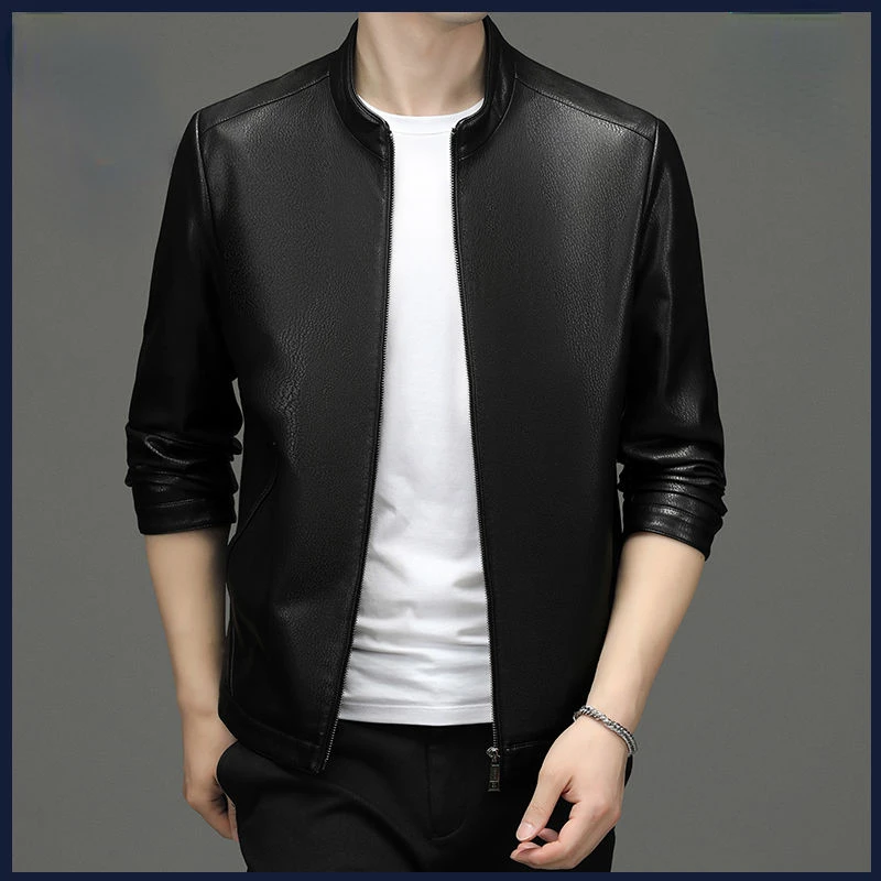 Faux PU Casual Blazer Jackets Man Outerwear Leather Suit Jacket Men Slim Fit Comfortable Coats Spring Autumn Wear 2022 L33
Faux PU Casual Blazer Jackets Man Outerwear Leather Suit Jacket Men Slim Fit Comfortable Coats Spring Autumn Wear 2022 L33