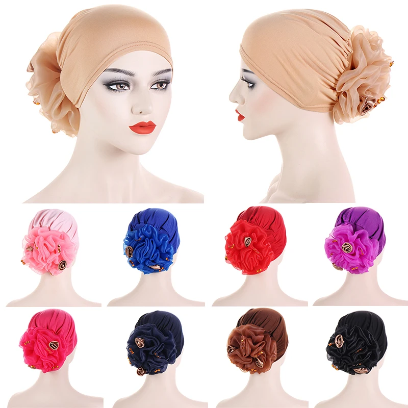 Women Vintage Flower Head Wraps Turban Hat Muslim Women Full Cover Head Wraps Beanie Islam Turban Caps Turbante Mujer 
Women Vintage Flower Head Wraps Turban Hat Muslim Women Full Cover Head Wraps Beanie Islam Turban Caps Turbante Mujer