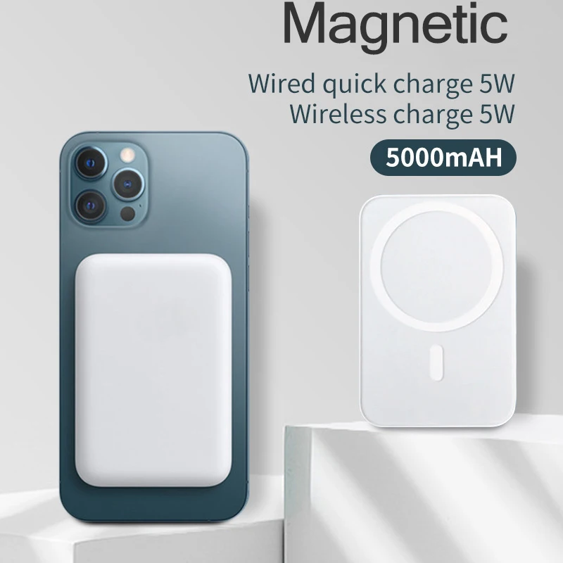 Portable 2022 5000mAh Mini Magnetic Wireless Mobile Phone Power Bank For iphone 13 12 13Pro 12Pro Max 1.1 External Battery-028
Portable 2022 5000mAh Mini Magnetic Wireless Mobile Phone Power Bank For iphone 13 12 13Pro 12Pro Max 1.1 External Battery-028