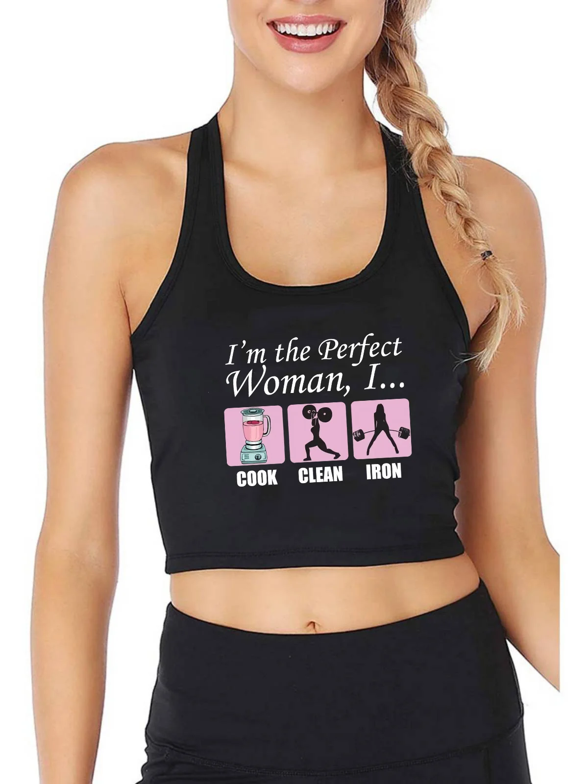 I'm The Perfect Woman Design Breathable Slim Fit Tank Top Women's Yoga Sport Workout Gift Idea Crop Tops Summer Camisole
I'm The Perfect Woman Design Breathable Slim Fit Tank Top Women's Yoga Sport Workout Gift Idea Crop Tops Summer Camisole