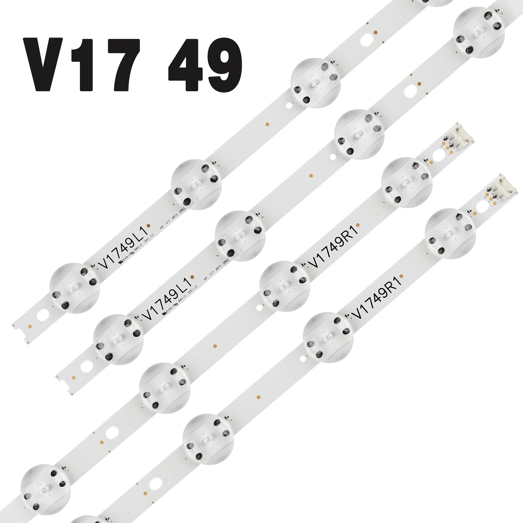 

100set LED Backlight strip For LG 49'' TV 6916L-2862A 2863A V17 49 ART3 49UJ670V-ZD 49UJ651V 49UV340C 49UJ6565 49UJ670V LC490DGG