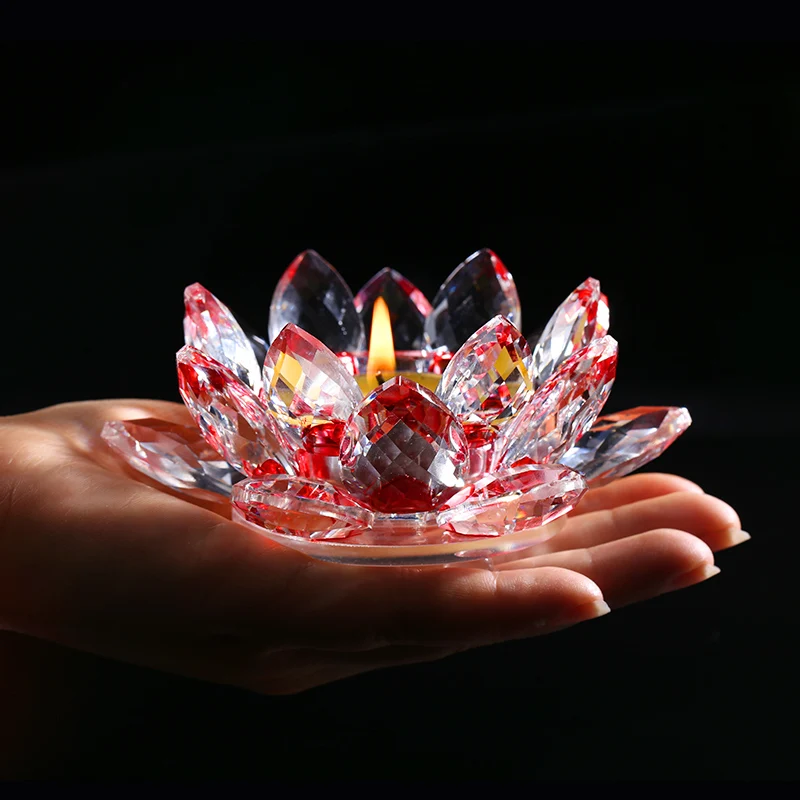8 Colors Crystal Lotus Simple Candle Tea Light Holders Glass Buddhist Votive Candlestick For Home Table Centerpieces Decoration
8 Colors Crystal Lotus Simple Candle Tea Light Holders Glass Buddhist Votive Candlestick For Home Table Centerpieces Decoration