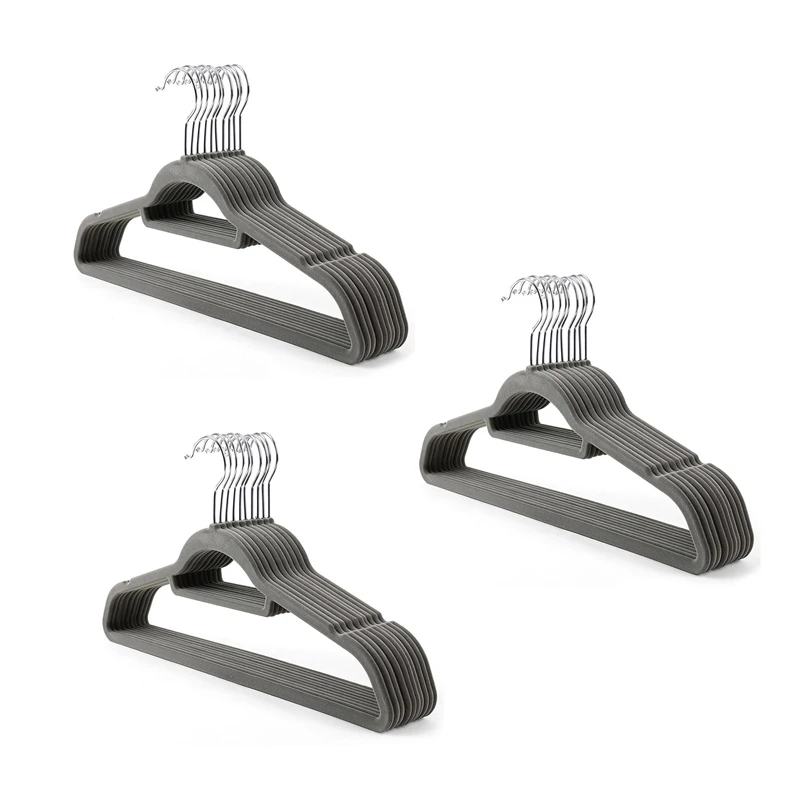 60 Pack Non-Slip Velvet Hangers,Flocking Hangers With Swivel Hook For Kids&Adults Jackets,Pants&Clothes,38CM
60 Pack Non-Slip Velvet Hangers,Flocking Hangers With Swivel Hook For Kids&Adults Jackets,Pants&Clothes,38CM