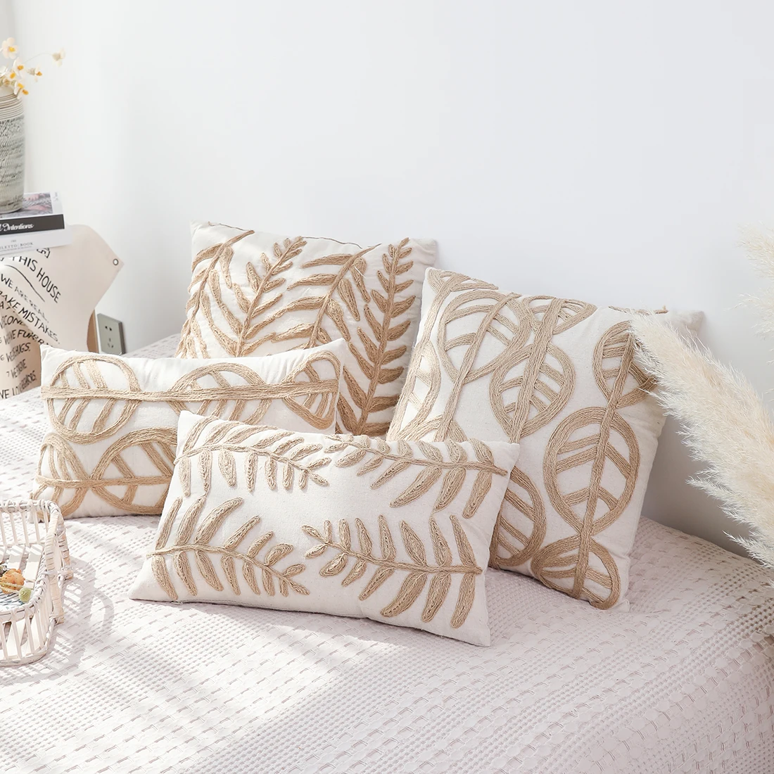 Bohemian Cushion Cover 45x45/30x50cm Leaf Knitted Pillow Case Plant Embroidery Pattern Pillow Cover Couch Sofa Bed Home Decor
Bohemian Cushion Cover 45x45/30x50cm Leaf Knitted Pillow Case Plant Embroidery Pattern Pillow Cover Couch Sofa Bed Home Decor