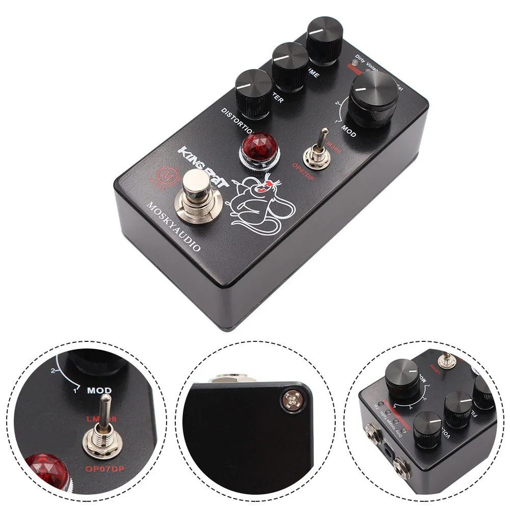1pc Guitar Effects Pedal Pro Co Rat Circuit Fuzz Distortion DC9V 100mA Black 115* 64 *48mm Electric Guitar Accessories
1pc Guitar Effects Pedal Pro Co Rat Circuit Fuzz Distortion DC9V 100mA Black 115* 64 *48mm Electric Guitar Accessories