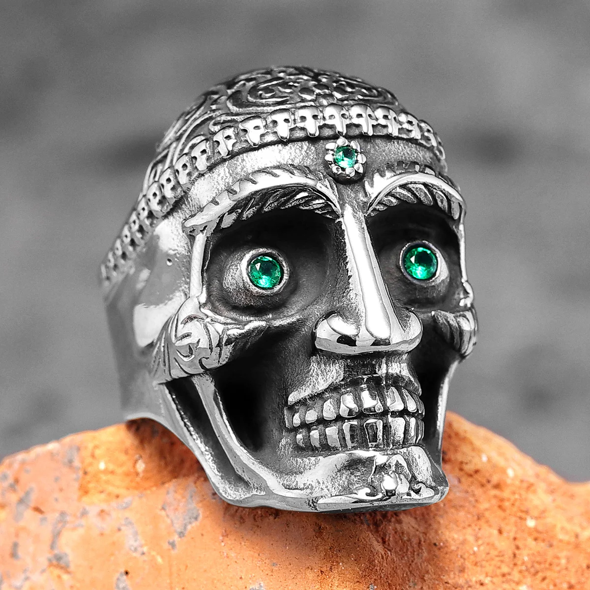 Vintage Carved Gemstones Skull Stainless Steel Mens Rings Punk Gothic for Male Boyfriend Biker Jewelry Creativity Gift Wholesale
Vintage Carved Gemstones Skull Stainless Steel Mens Rings Punk Gothic for Male Boyfriend Biker Jewelry Creativity Gift Wholesale