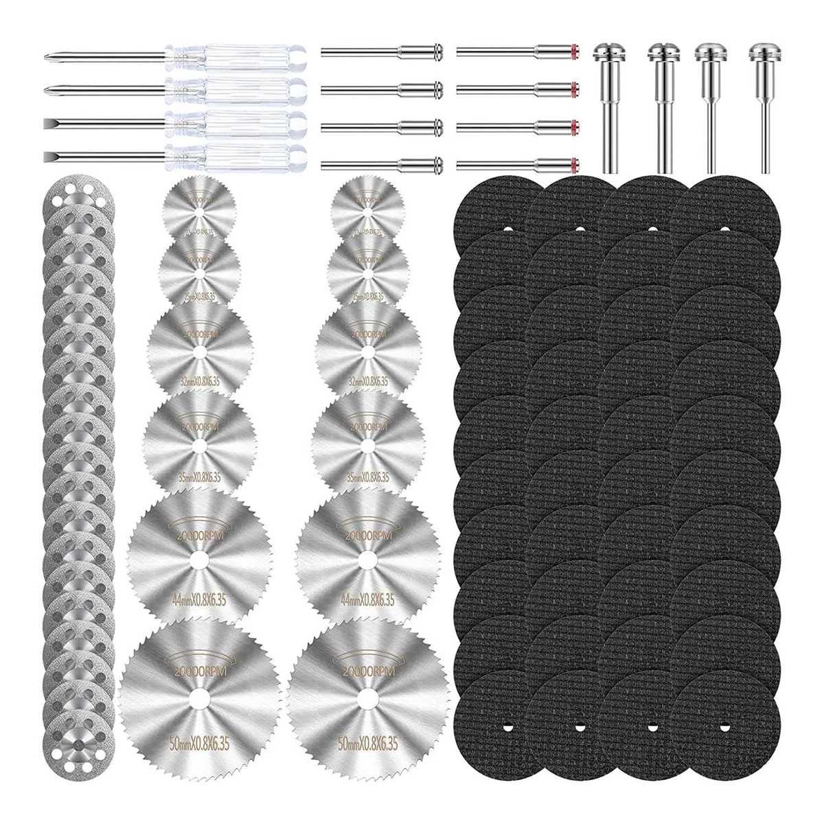 88 Pcs Cutting Wheels Set 12 Pcs HSS Circular Saw Blades 20 Pcs Diamond Cutting Wheel for Tool Men Wood Gifts
88 Pcs Cutting Wheels Set 12 Pcs HSS Circular Saw Blades 20 Pcs Diamond Cutting Wheel for Tool Men Wood Gifts