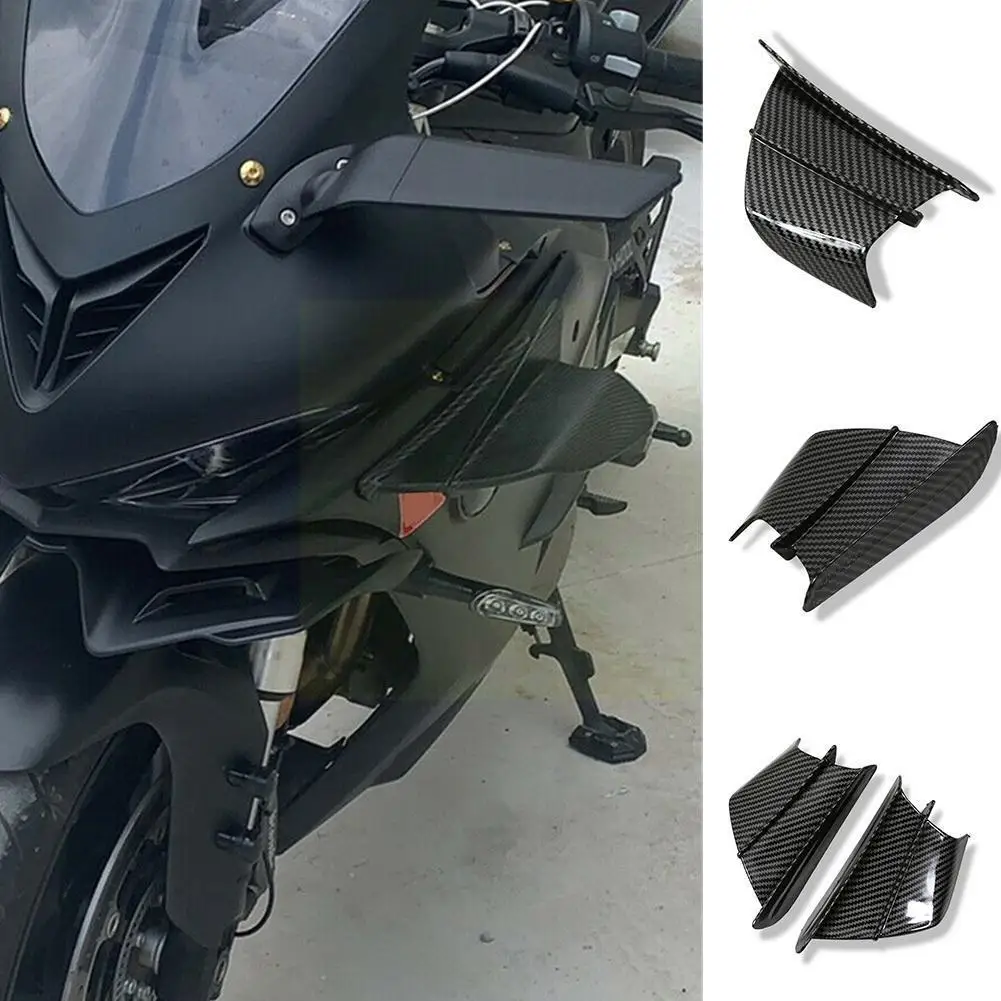 Universal Motorcycle Carbon Fiber Look Side Black Winglets Fin Trim Side Motorcycle Deflector Cover Cover Wind Spoiler R8d3
Universal Motorcycle Carbon Fiber Look Side Black Winglets Fin Trim Side Motorcycle Deflector Cover Cover Wind Spoiler R8d3