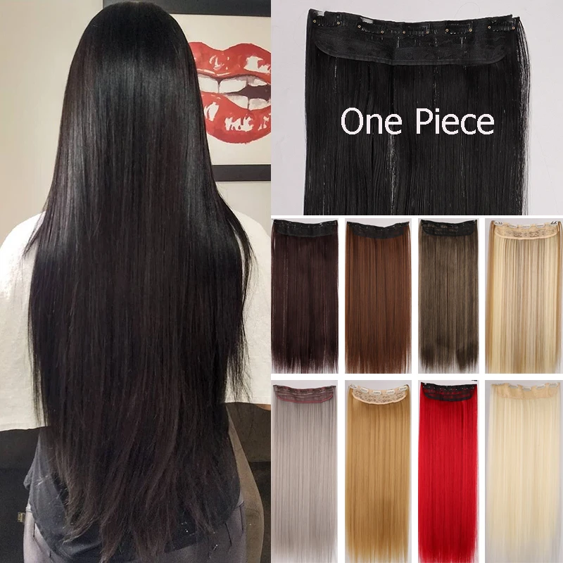 MANWEI Synthetic Hair 5 Hair Clip Long Straight Clip Hair Extension Natural Wig Black Brown Women High Hair Piece
MANWEI Synthetic Hair 5 Hair Clip Long Straight Clip Hair Extension Natural Wig Black Brown Women High Hair Piece