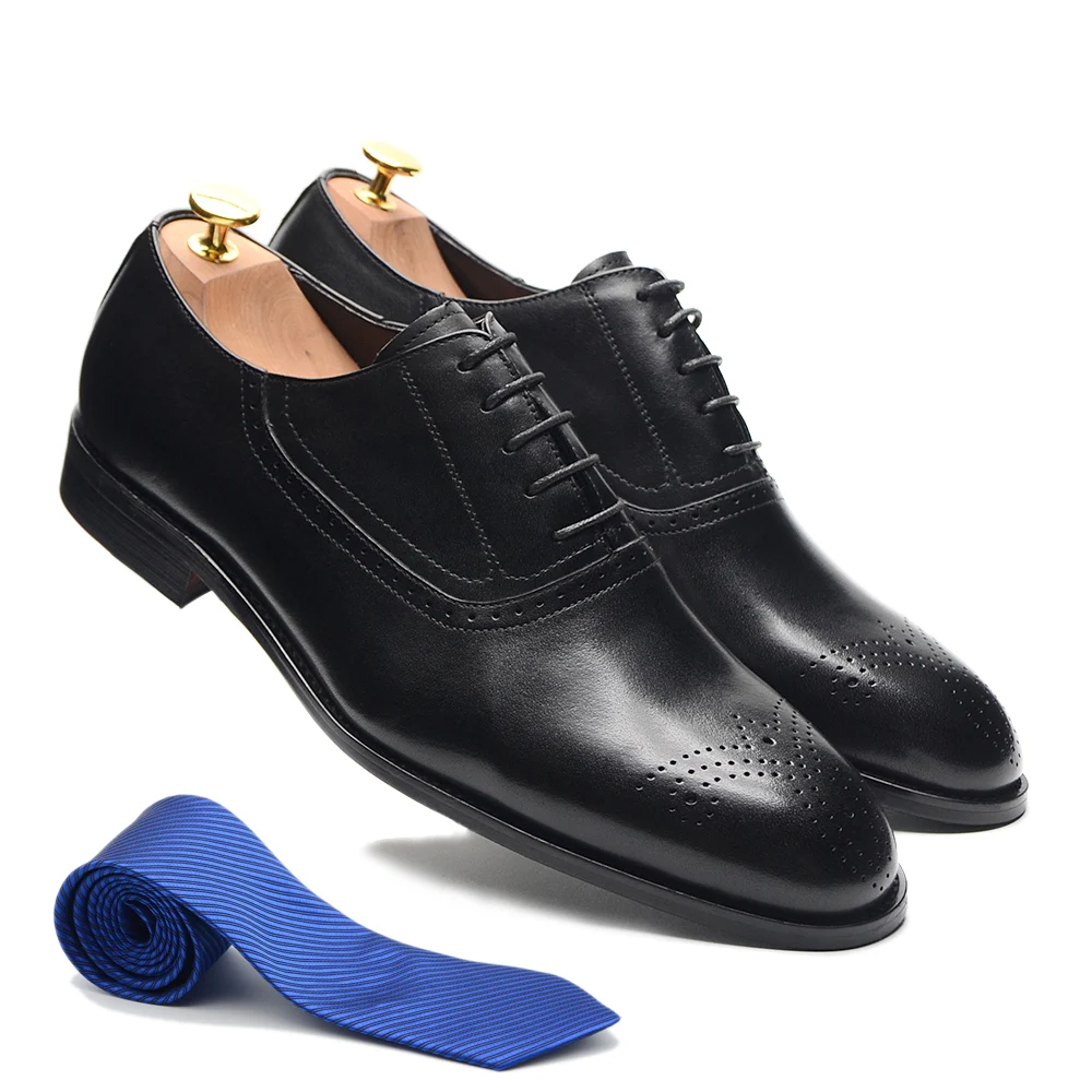 Classic Design Men Oxford Dress Shoes Black Brown Cow Genuine Leather Handmade Lace Up Brogue Business Wedding Formal Shoes Male
Classic Design Men Oxford Dress Shoes Black Brown Cow Genuine Leather Handmade Lace Up Brogue Business Wedding Formal Shoes Male