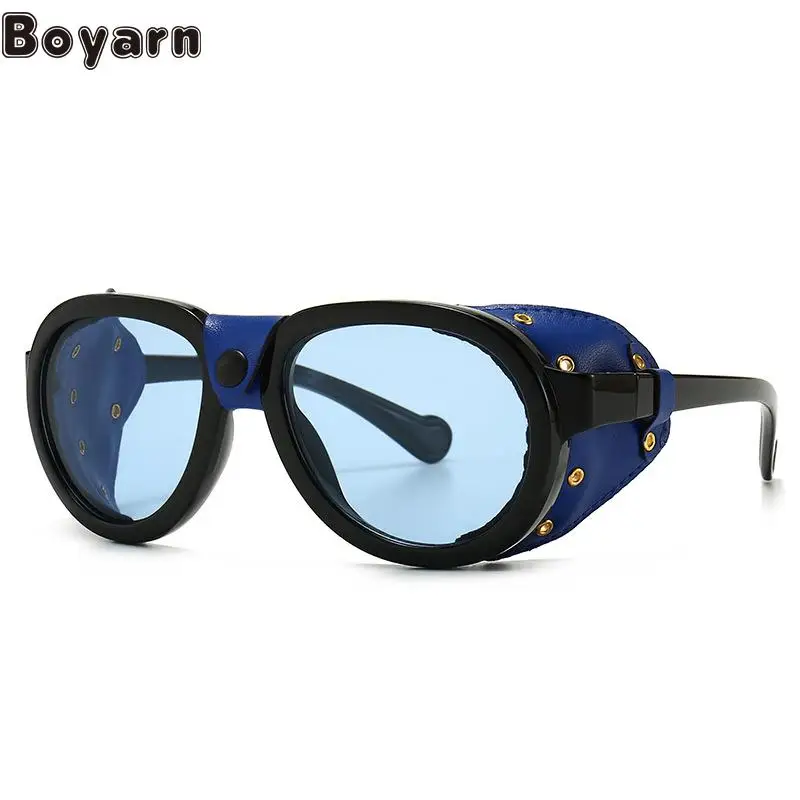 Boyarn Eyewear Hot Steampunk Snake Proof Polarized Sunglasses Men's Luxury Brand Design Street Photography Round Frame Sunglasse
Boyarn Eyewear Hot Steampunk Snake Proof Polarized Sunglasses Men's Luxury Brand Design Street Photography Round Frame Sunglasse