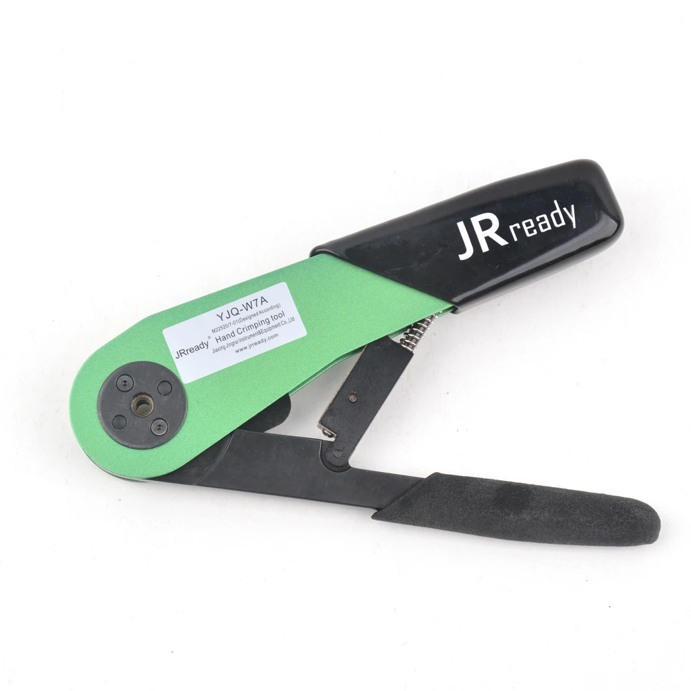 JRready YJQ-W7A aviation hand crimp tool ratchet clamp crimp tool M22520/7-01 Adjustable plier 16-28AWG 
JRready YJQ-W7A aviation hand crimp tool ratchet clamp crimp tool M22520/7-01 Adjustable plier 16-28AWG