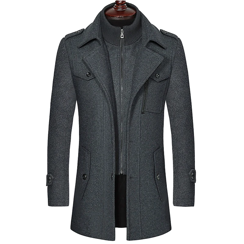 Шерстяное пальто мужское осенне-зимнее длинное деловое пальто со съемным воротником из двух частей высококачественное шерстяное повседне...
Шерстяное пальто мужское осенне-зимнее длинное деловое пальто со съемным воротником из двух частей высококачественное шерстяное повседне...