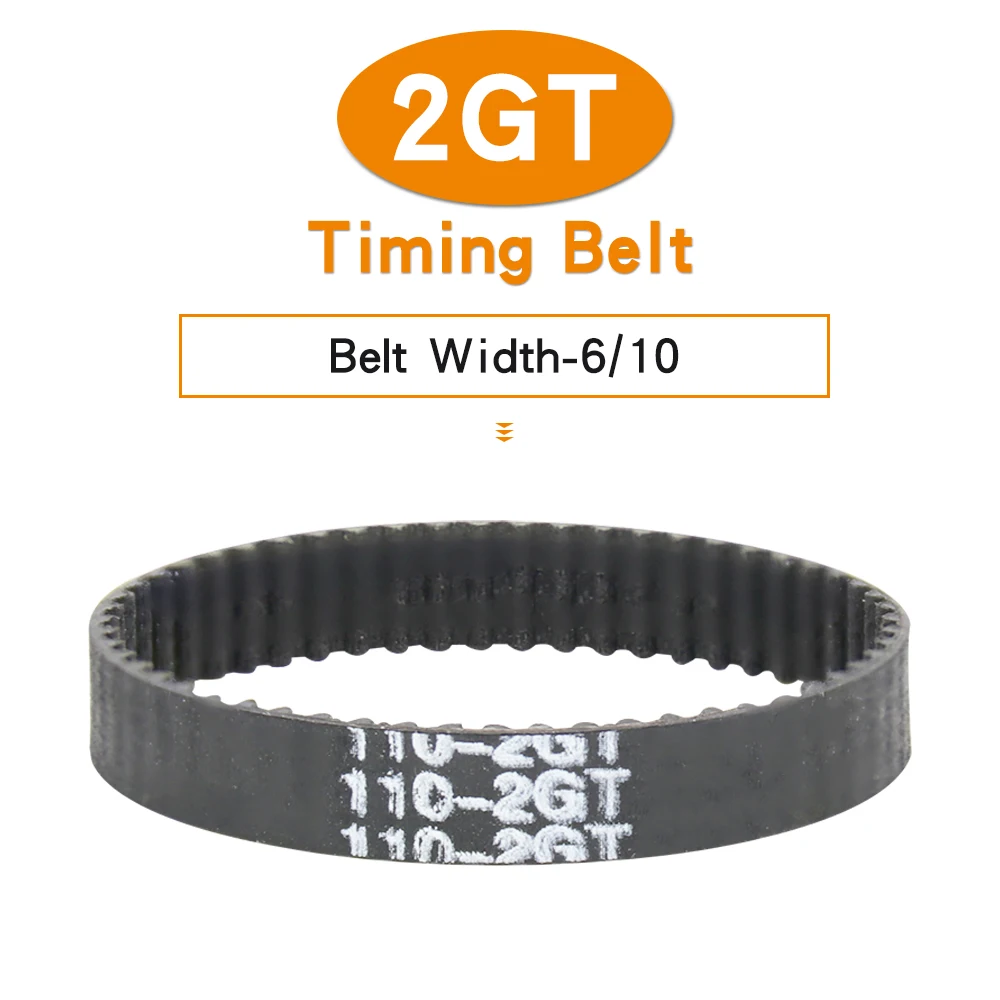 

2GT Timing Belt Width 6/10 mm Synchronous Belt Perimeter 98/102/110/112/120/122/124/126/128/130/132 mm For 3D Printer Parts