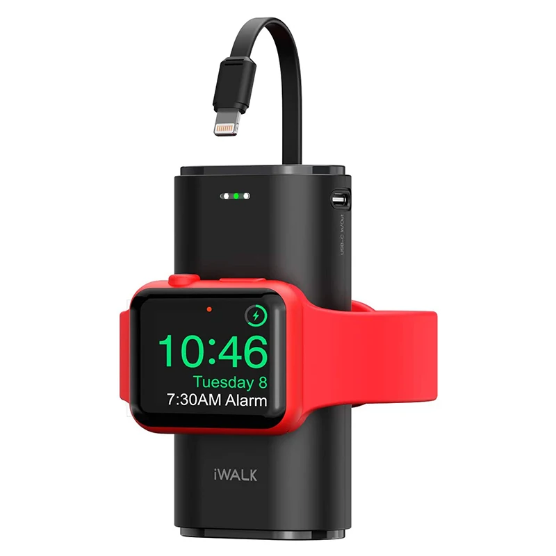 iWALK Portable Apple Watch Charger, 9000mAh Power Bank with Built in Cable, Apple Watch and Phone Charger, Compatible with Apple
iWALK Portable Apple Watch Charger, 9000mAh Power Bank with Built in Cable, Apple Watch and Phone Charger, Compatible with Apple