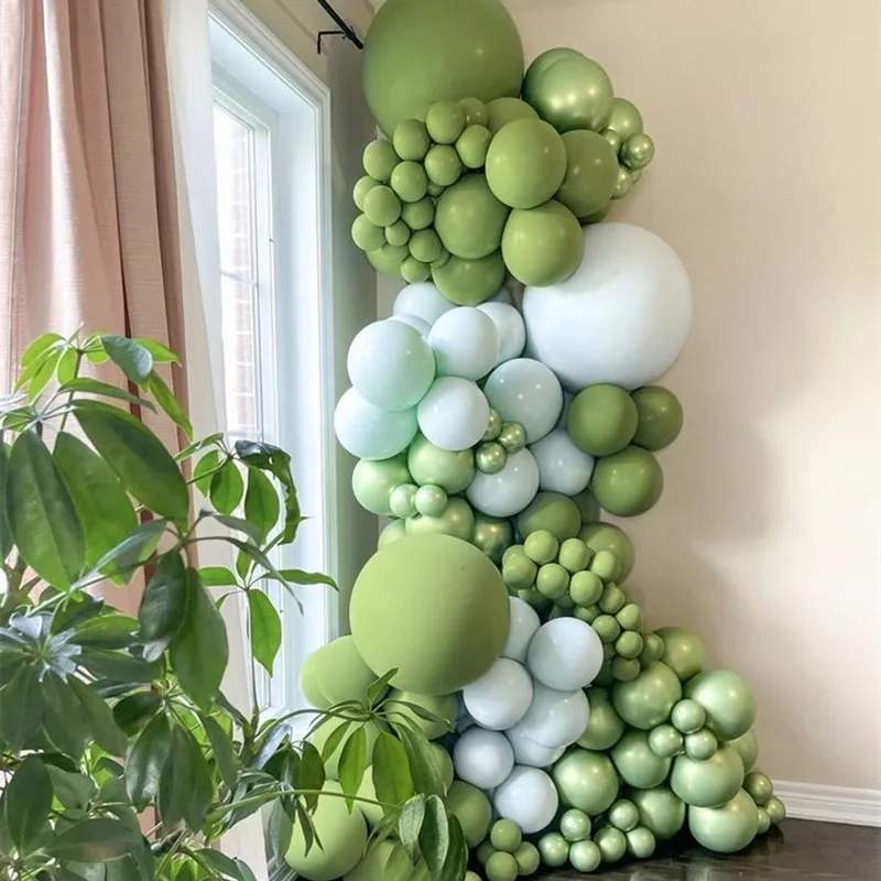 130pcs Avocado Green Balloons Garland Arch Kit With Metallic Green Ballon Birthday Party Supplies Baby Shower Wedding Decoration
130pcs Avocado Green Balloons Garland Arch Kit With Metallic Green Ballon Birthday Party Supplies Baby Shower Wedding Decoration