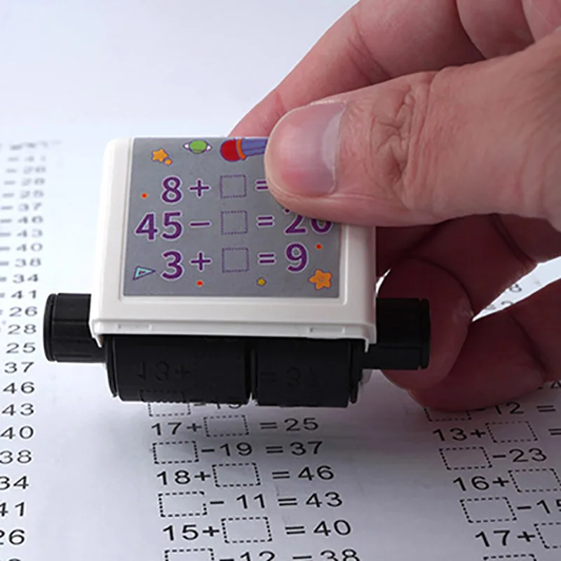 Kids Addition and Subtraction Multiplication Division Students Within 100 Teaching Digital Roller Practice Stamp Toy for Child
Kids Addition and Subtraction Multiplication Division Students Within 100 Teaching Digital Roller Practice Stamp Toy for Child
