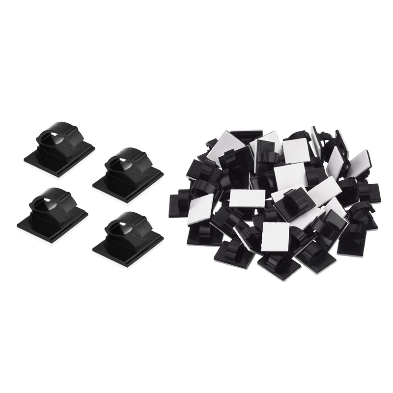 20Pcs Black Adjustable Plastic Cable Clamps Self Adhesive Car Cable Clips Wire Organizer & 50 Pcs Self Adhesive Cable Clamp Plas
20Pcs Black Adjustable Plastic Cable Clamps Self Adhesive Car Cable Clips Wire Organizer & 50 Pcs Self Adhesive Cable Clamp Plas