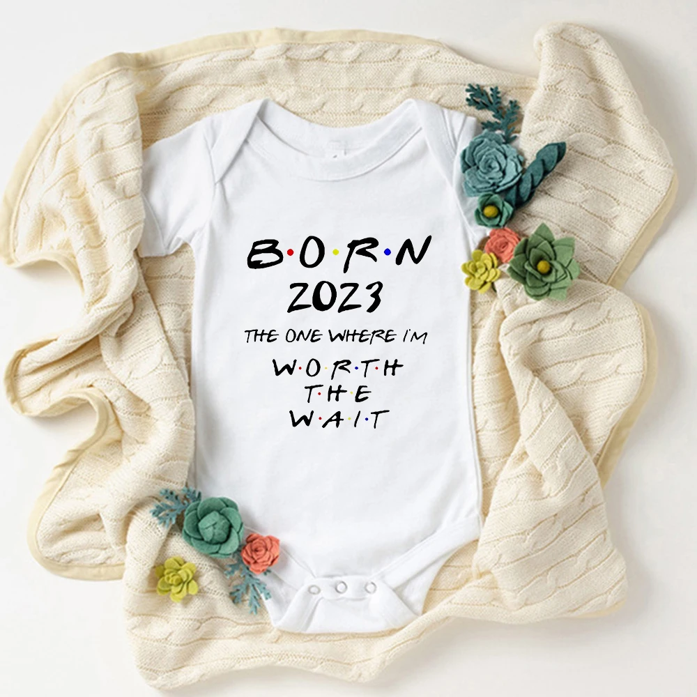 Born 2023 Pregnancy Announcement Newborn Onesies Fashion Surprise Gift Baby Girl Boy Clothes Body Summer Casual Infant Romper
Born 2023 Pregnancy Announcement Newborn Onesies Fashion Surprise Gift Baby Girl Boy Clothes Body Summer Casual Infant Romper