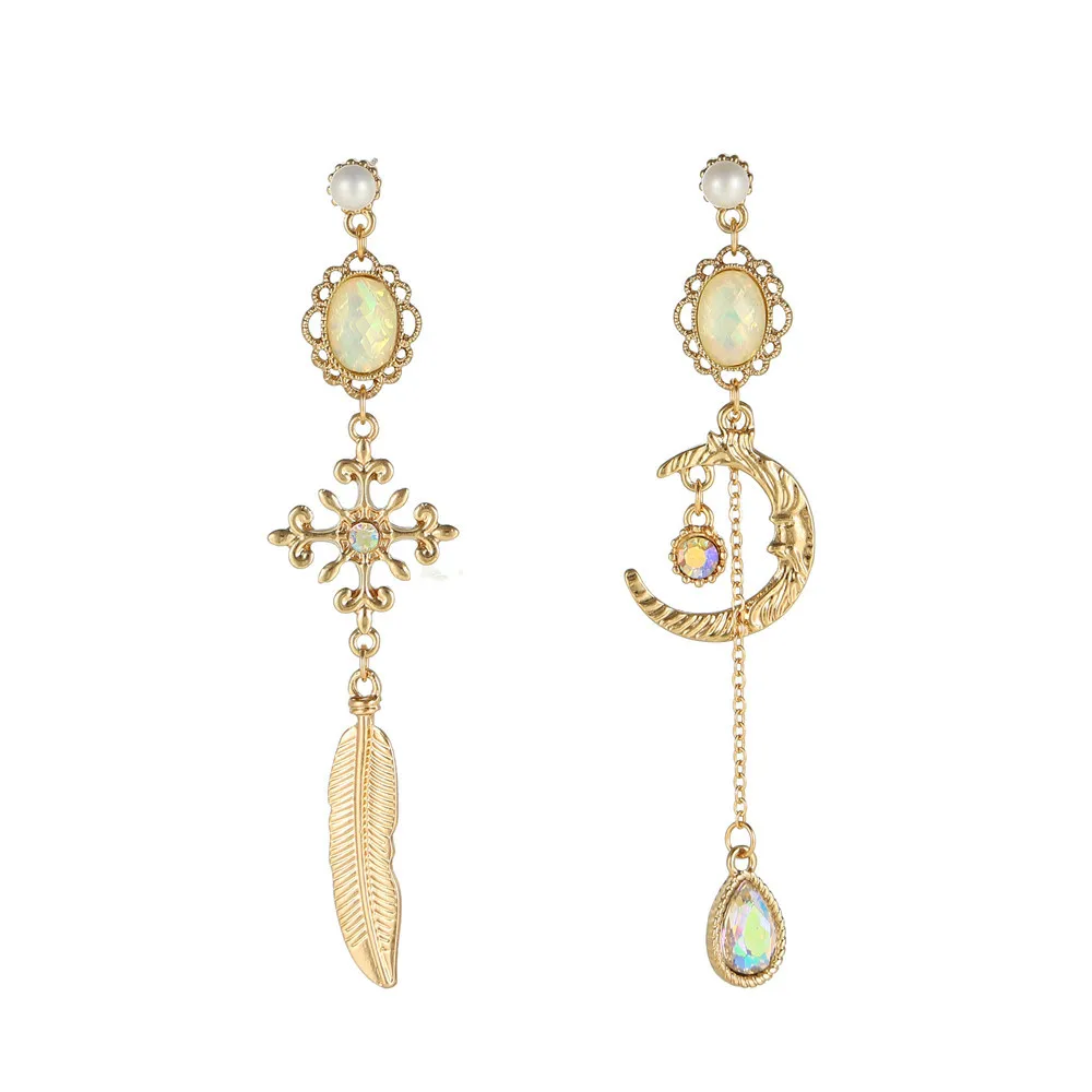 Water Drop Color Diamond Long Earrings Female S925 Silver Needle Baroque Palaceasymmetric Star Moon Ear Rings Fashion Jewelry
Water Drop Color Diamond Long Earrings Female S925 Silver Needle Baroque Palaceasymmetric Star Moon Ear Rings Fashion Jewelry