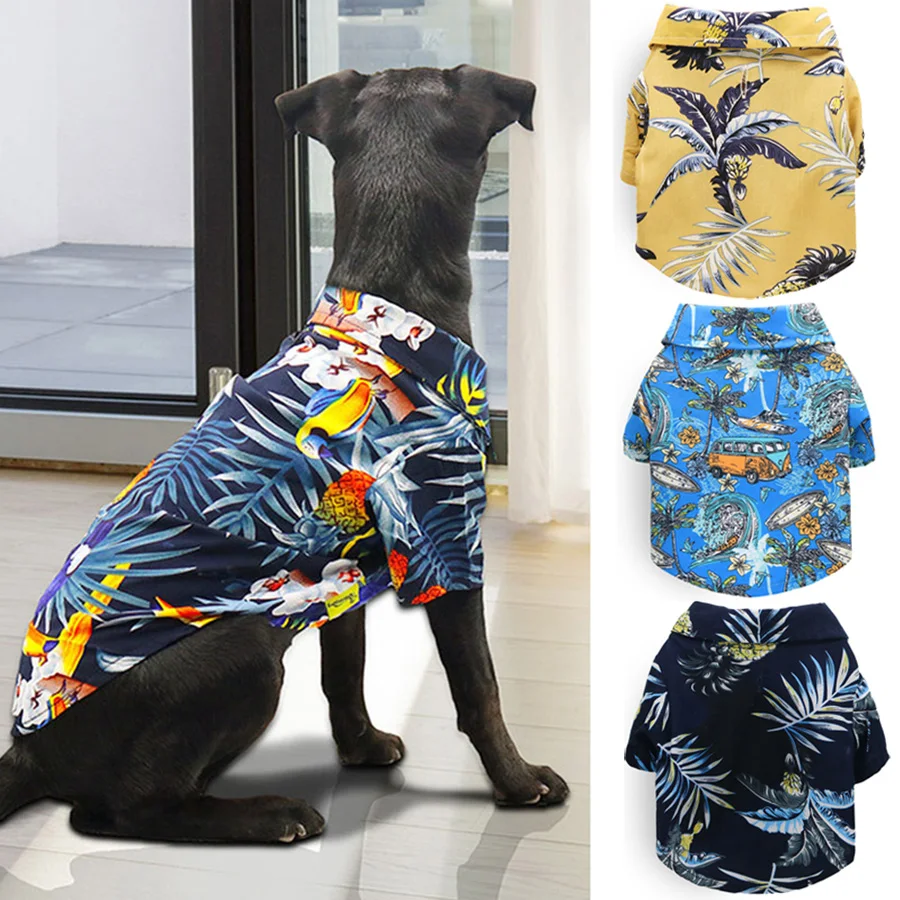 Summer Pet Dog Clothes Hawaiian Dog Shirt Cool Beach Hawaiian Vacation Clothes for Dogs French Bulldog Pet Clothing Ropa Perro
Summer Pet Dog Clothes Hawaiian Dog Shirt Cool Beach Hawaiian Vacation Clothes for Dogs French Bulldog Pet Clothing Ropa Perro