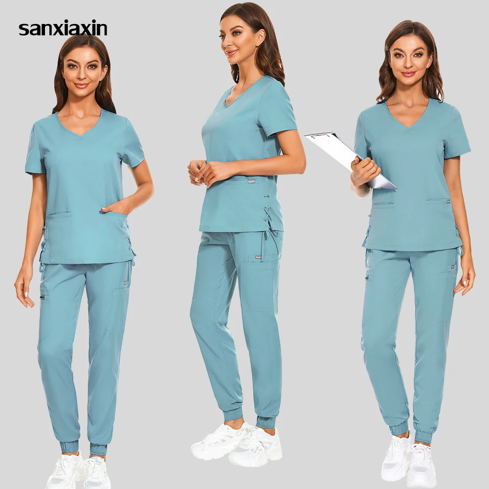 Scrubs Medical Uniforms Woman Sets Doctors Nurse Nursing Accessories Dental Clinic Beauty Salon Workwear Top Pants Surgical Suit
Scrubs Medical Uniforms Woman Sets Doctors Nurse Nursing Accessories Dental Clinic Beauty Salon Workwear Top Pants Surgical Suit