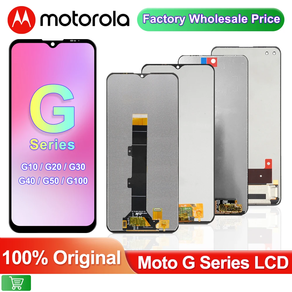 100% Оригинальный ЖК-дисплей для Motorola Moto G10 G20 G30 G50 G100 Сенсорная панель экран