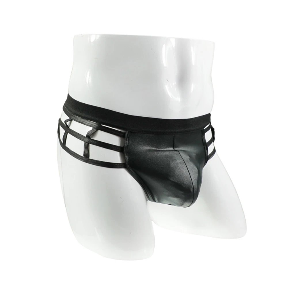 Briefs Men Sexy Pu Leather Gay Panties Backless Underwear Mens Thongs And G Strings Nightclub Big Pouch Hollow Out Panties 2022
Briefs Men Sexy Pu Leather Gay Panties Backless Underwear Mens Thongs And G Strings Nightclub Big Pouch Hollow Out Panties 2022