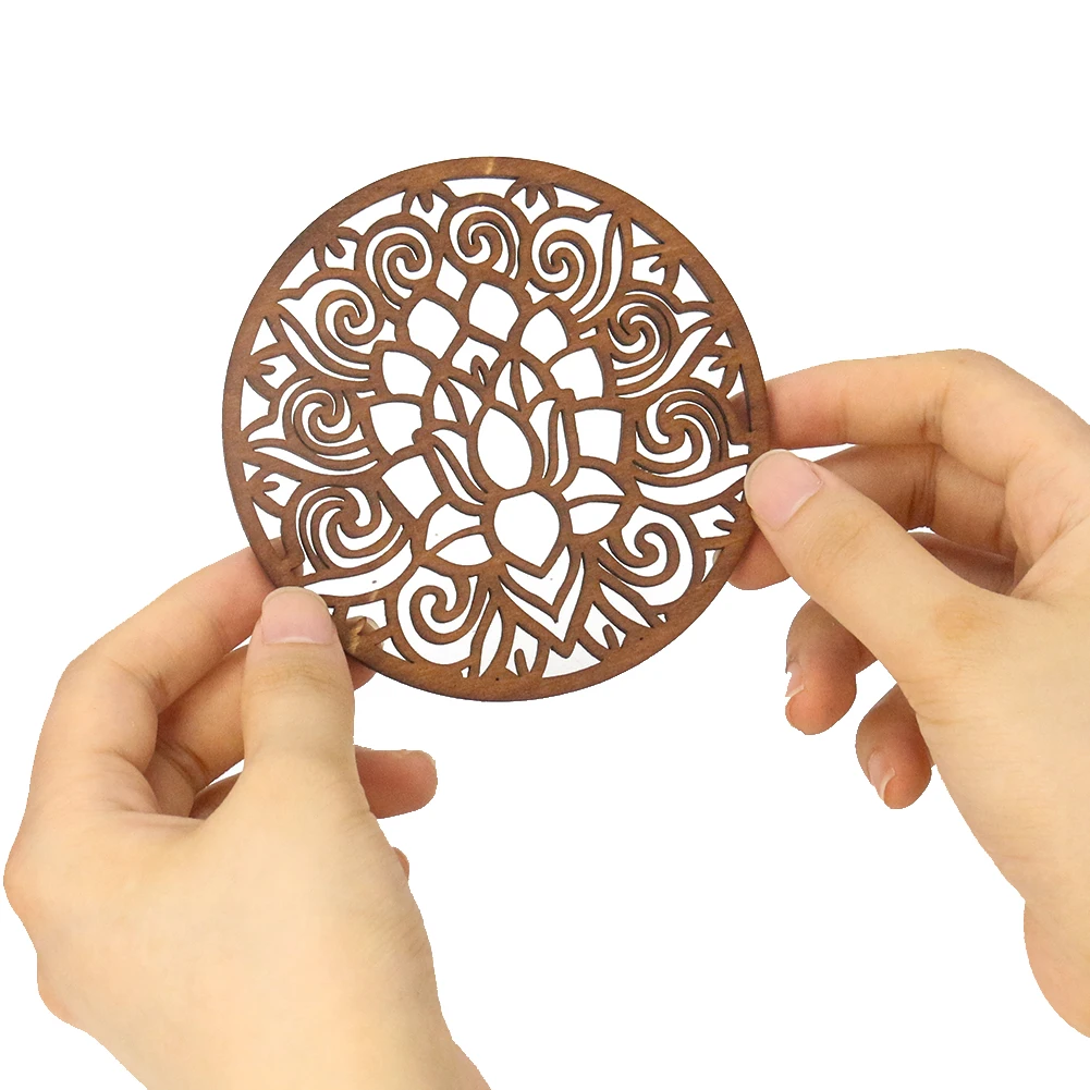 Muy Bien 2PCS Wooden Mandala Lotus Decorative Board Coaster Yoga Meditation Spiritual Crystal Base Placemat Pad Table Decor
Muy Bien 2PCS Wooden Mandala Lotus Decorative Board Coaster Yoga Meditation Spiritual Crystal Base Placemat Pad Table Decor