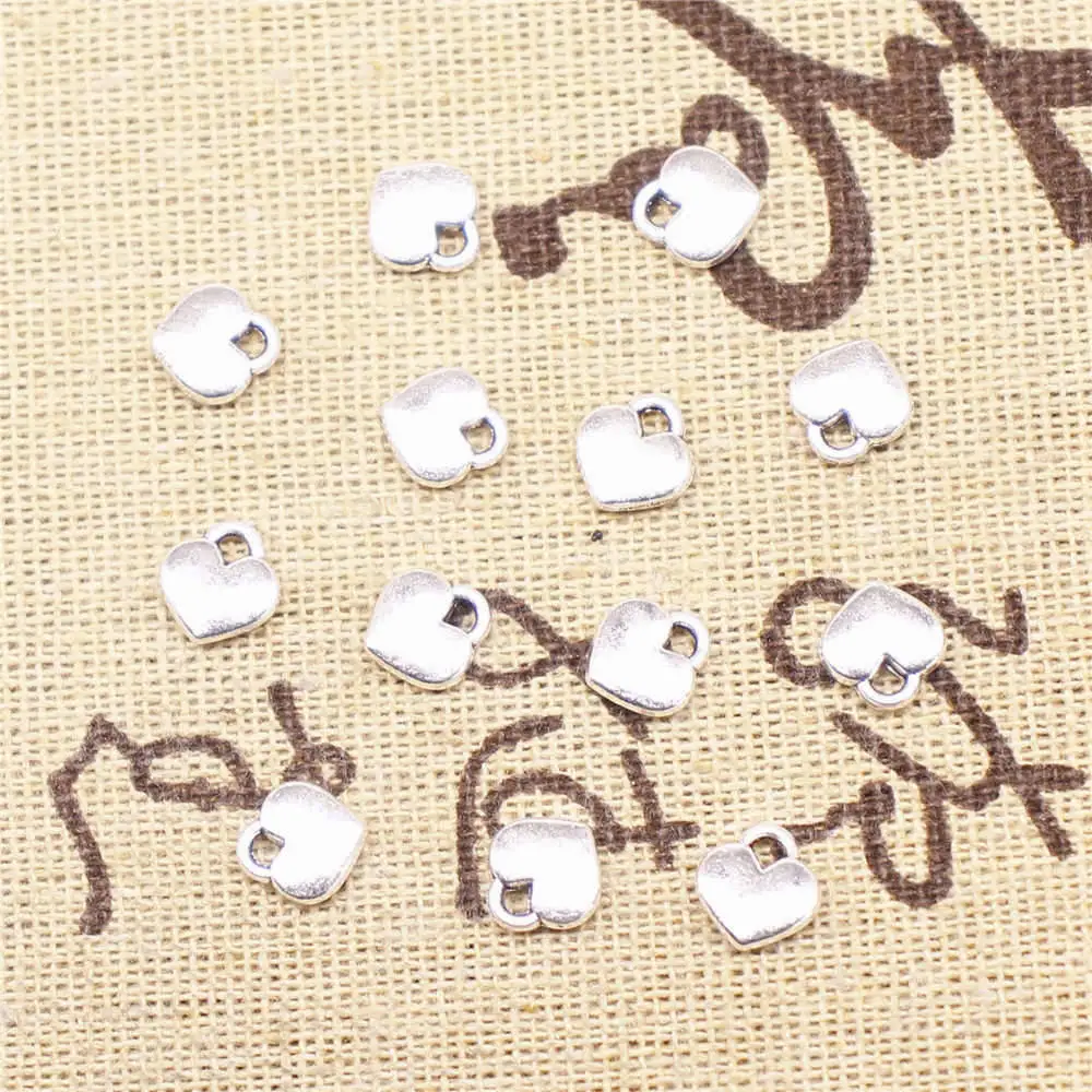 Small Peach Heart Charms For Jewelry Making Man Pendant Girls Craft 7X8mm Antique Silver Color 50 Pieces
Small Peach Heart Charms For Jewelry Making Man Pendant Girls Craft 7X8mm Antique Silver Color 50 Pieces