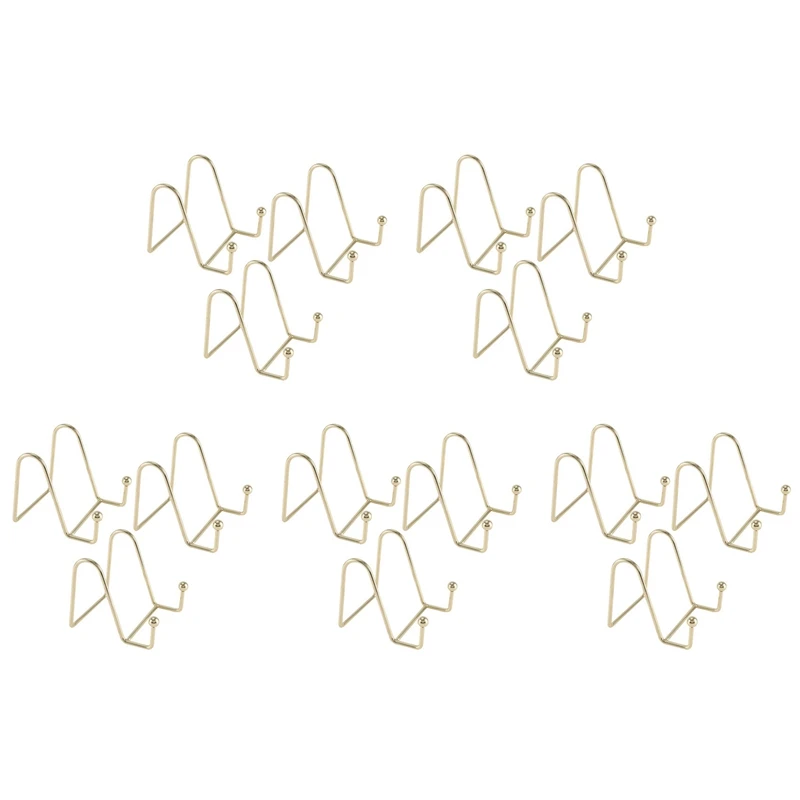 15 Pack Plate Stand For Display Gold Iron Easel Plate Holder Display Stand Metal Frame Holder For Photo Decor Plate Bowl
15 Pack Plate Stand For Display Gold Iron Easel Plate Holder Display Stand Metal Frame Holder For Photo Decor Plate Bowl