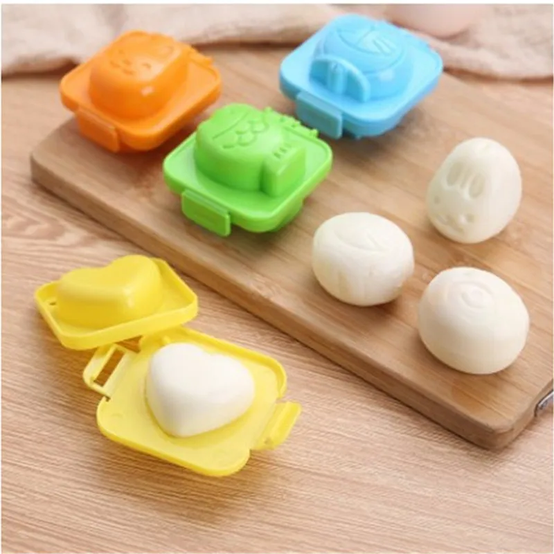 

Cartoon cute boiled egg mold fish cart heart egg sushi rice mold decorated fondant cake children's lunch supplementary tool