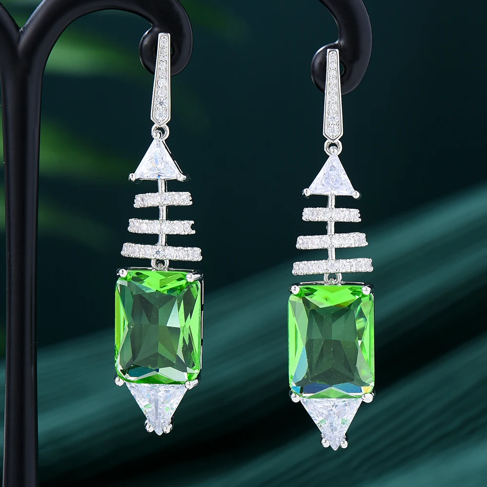 Missvikki Gorgeous Luxury Original Trendy Green CZ Earrings For Women Wedding Earrings Jewelry High Quality Original Accessories
Missvikki Gorgeous Luxury Original Trendy Green CZ Earrings For Women Wedding Earrings Jewelry High Quality Original Accessories