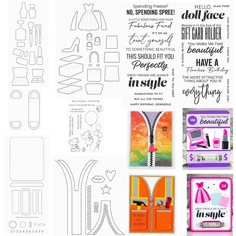 Iconic Beauty New Fashion Dress Money Zipper Birthday Cutting Dies Scrapbooking Diary Decorate Embossing Template Diy Card 2023
Iconic Beauty New Fashion Dress Money Zipper Birthday Cutting Dies Scrapbooking Diary Decorate Embossing Template Diy Card 2023
