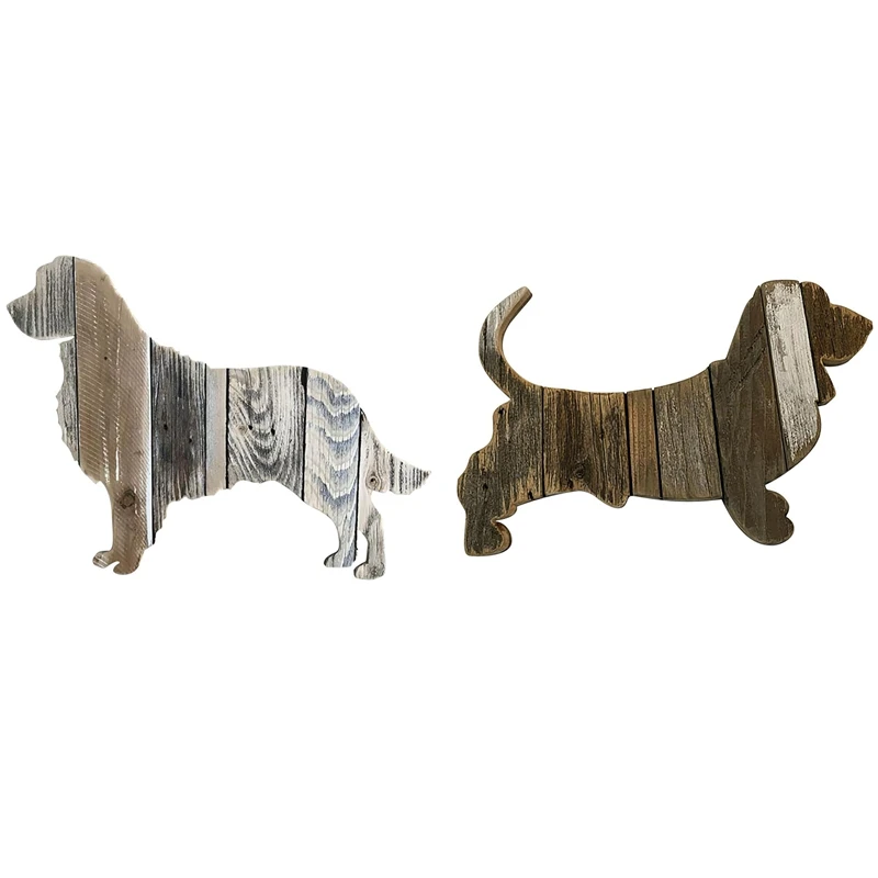 2 Pcs Family Pet Crafts Wall Decoration Wood Splicing Dog Sculpture Ornaments For Home Wall Decor, C & D
2 Pcs Family Pet Crafts Wall Decoration Wood Splicing Dog Sculpture Ornaments For Home Wall Decor, C & D