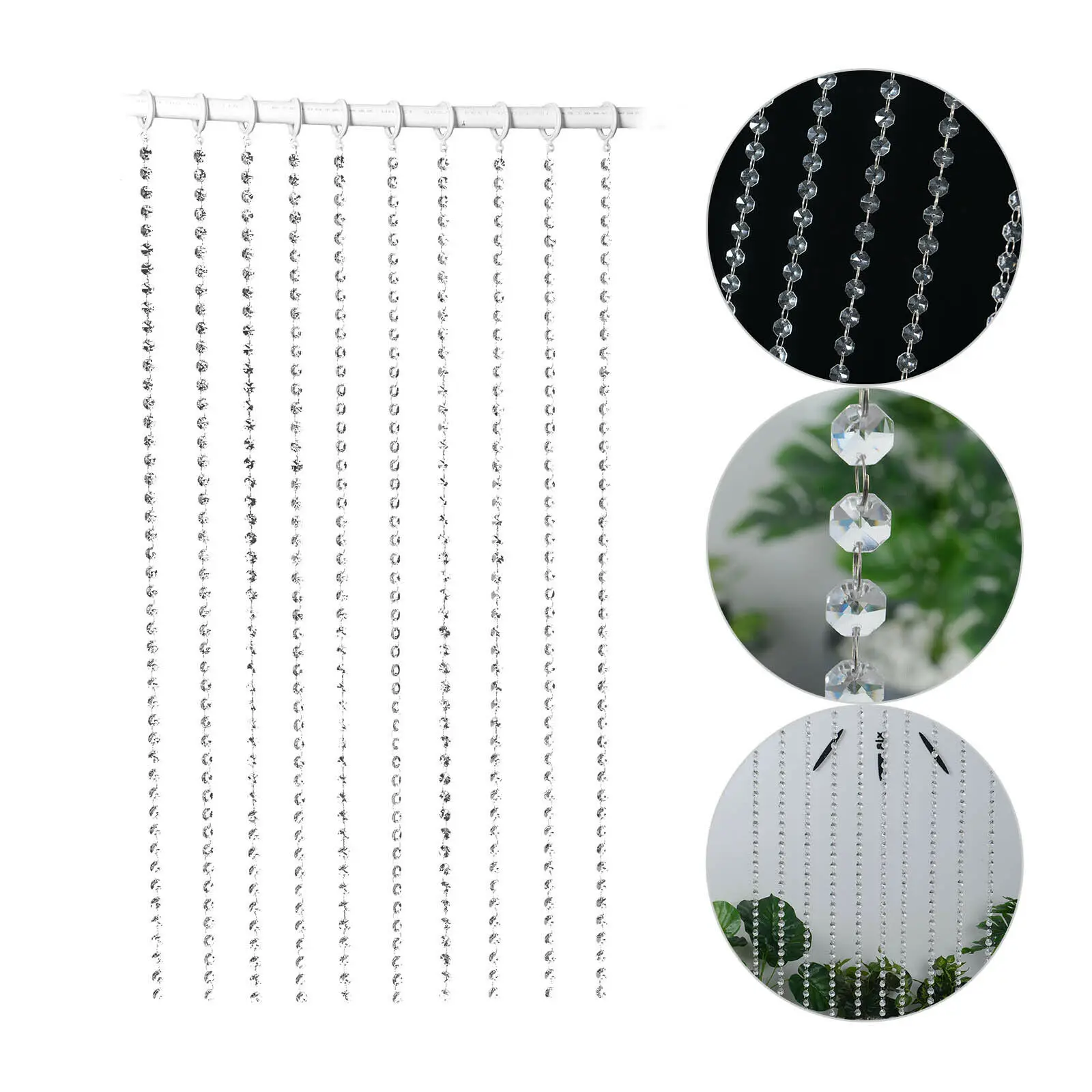 1 M Decoration For Home Crystal Clear Acrylic Bead Garland Chandelier Hanging Wedding Decoration Party Festive Supplies Decor
1 M Decoration For Home Crystal Clear Acrylic Bead Garland Chandelier Hanging Wedding Decoration Party Festive Supplies Decor