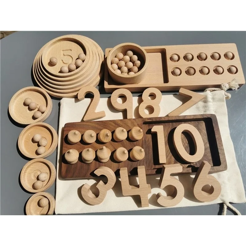 Wooden Montessori Toys Walnut Frame Counting Board Pyramid Tray Digital Numbers Felt Balls for Kids Early Learning
Wooden Montessori Toys Walnut Frame Counting Board Pyramid Tray Digital Numbers Felt Balls for Kids Early Learning