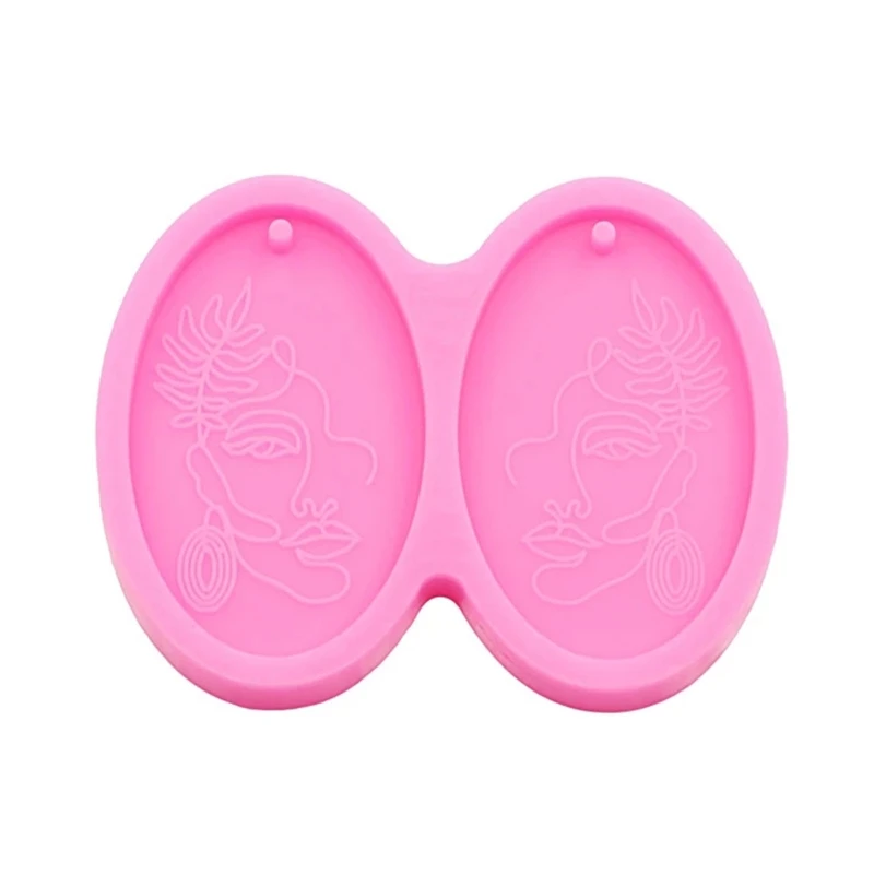 D0LC Shiny Portrait Earrings UV Crystal Epoxy Mold Keychain Pendant Resin Silicone Mould DIY Crafts Jewelry Casting Tools
D0LC Shiny Portrait Earrings UV Crystal Epoxy Mold Keychain Pendant Resin Silicone Mould DIY Crafts Jewelry Casting Tools