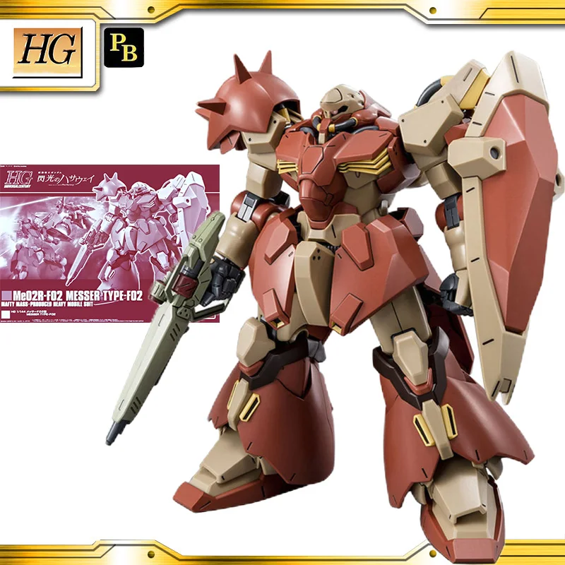 

Original Bandai Gundam HGUC HG PB 1/144 Me02R -F02 MESSER TYPE-F02 Anime Action Figures Assemble Model Toys