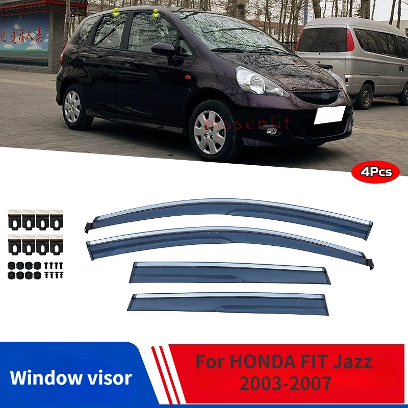 Window Visors Rain shield For HONDA FIT Jazz 2002-2021 Accessories Weather Guard Door Visor Vent Shades Side Chrome Window Trim 
Window Visors Rain shield For HONDA FIT Jazz 2002-2021 Accessories Weather Guard Door Visor Vent Shades Side Chrome Window Trim