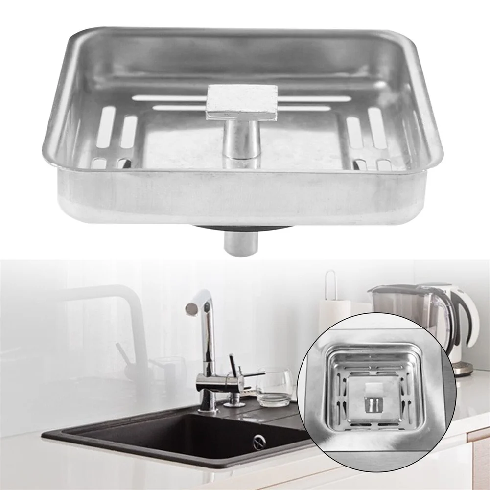 Square Stainless Steel Kitchen Sink Strainer Drainer Post Stopper Waste Plug Waste Plug Sink Filter Basin Sink Drain
Square Stainless Steel Kitchen Sink Strainer Drainer Post Stopper Waste Plug Waste Plug Sink Filter Basin Sink Drain