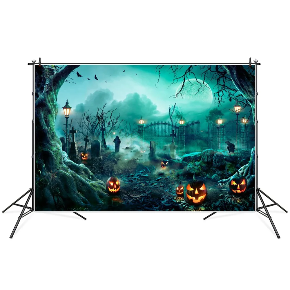 Night Fog Cemetery Pumpkin Lantern Halloween Photography Backgrounds Custom Baby Party Decoration Photo Studio Backdrops Props
Night Fog Cemetery Pumpkin Lantern Halloween Photography Backgrounds Custom Baby Party Decoration Photo Studio Backdrops Props