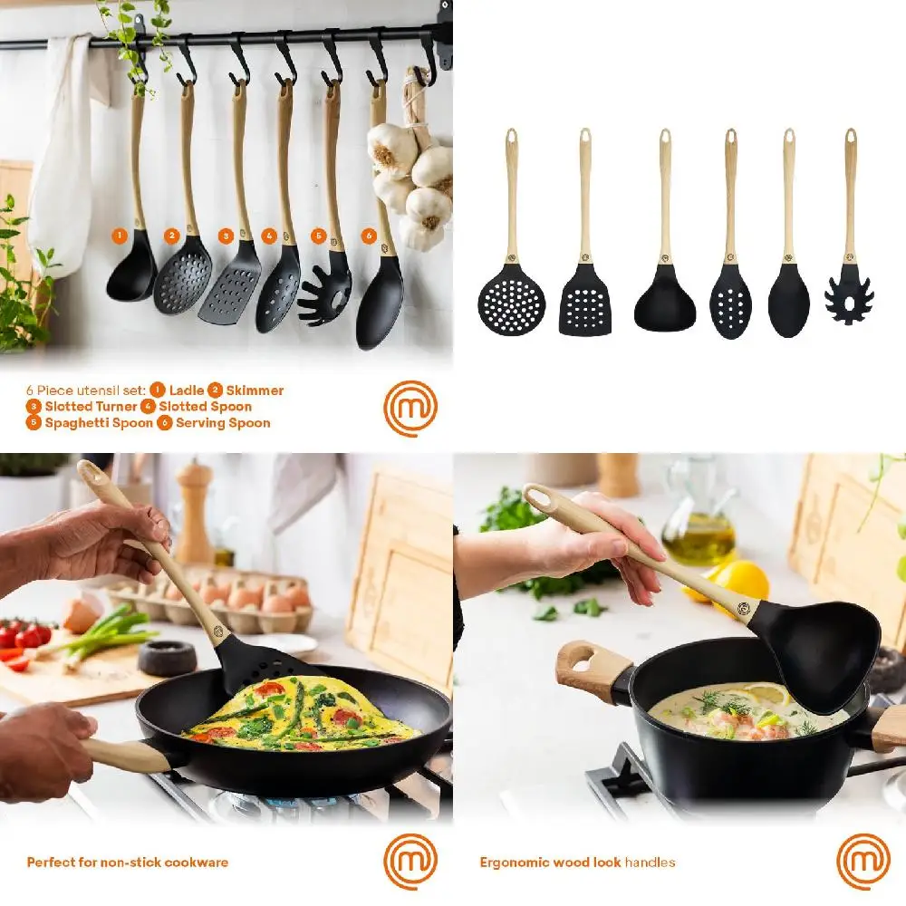 Deluxe Non-Stick Heat-Resistant 6-Piece Kitchen Utensil Set for an Enhanced Cooking Experience - 150 Characters
Deluxe Non-Stick Heat-Resistant 6-Piece Kitchen Utensil Set for an Enhanced Cooking Experience - 150 Characters