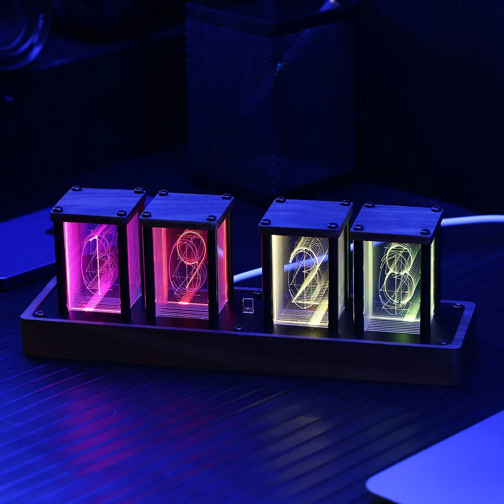 RGB светодиодные трубчатые часы, винтажные цифровые часы Nixie, 4/6 бит, отображение времени, фотография, украшение модуля настольные часы в стил...
RGB светодиодные трубчатые часы, винтажные цифровые часы Nixie, 4/6 бит, отображение времени, фотография, украшение модуля настольные часы в стил...